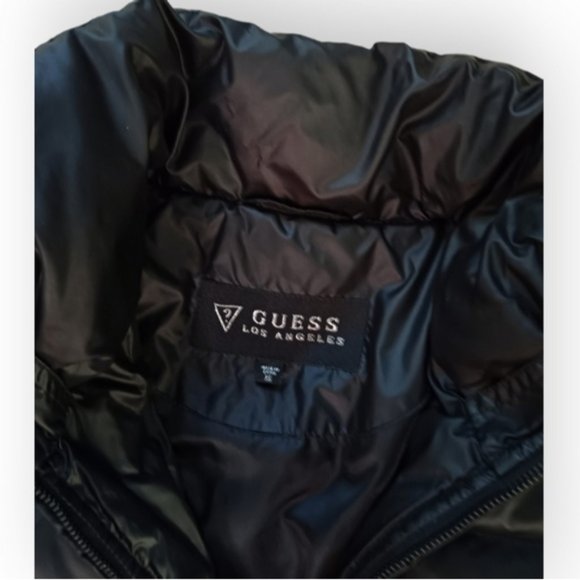 Guess women down puffer Jacket black extra small - Picture 8 of 8